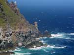 Eagle shaped rock formation to the right of Cape Point